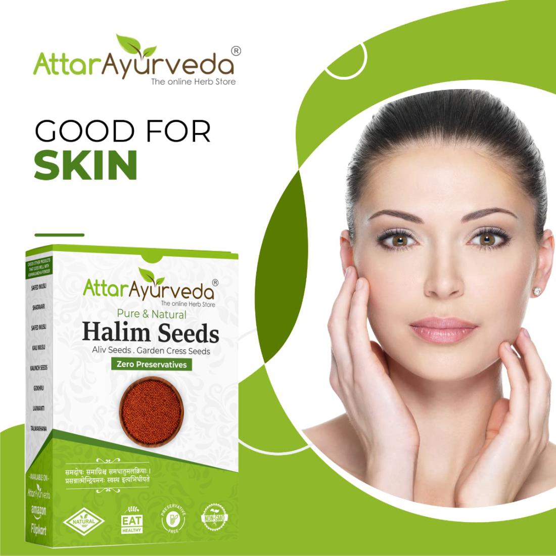 Ahaleeva - Ahaliv - Asalia - Halam - Lepidium Sativum - Attar Ayurveda
