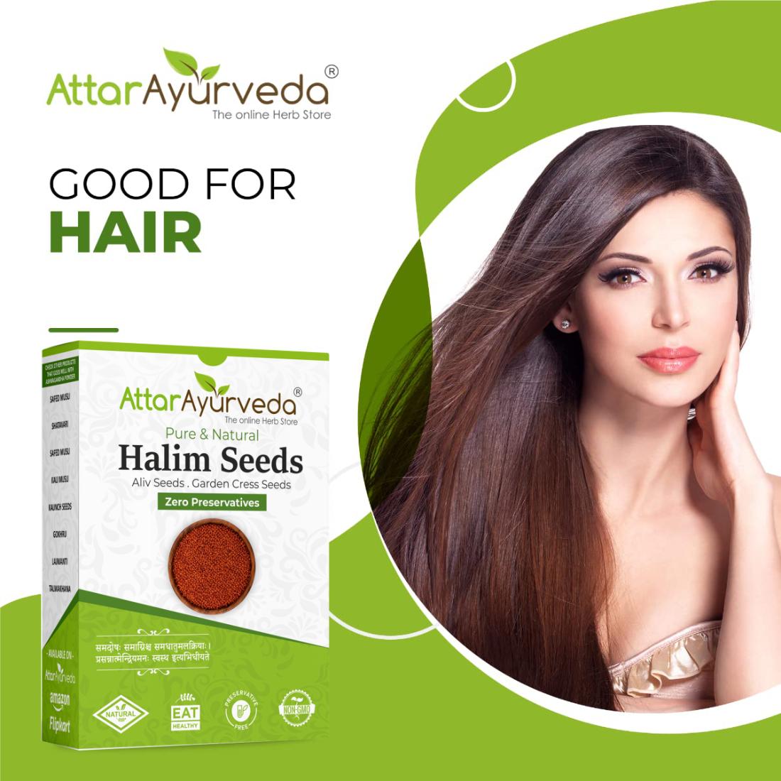 Ahaleeva - Ahaliv - Asalia - Halam - Lepidium Sativum - Attar Ayurveda
