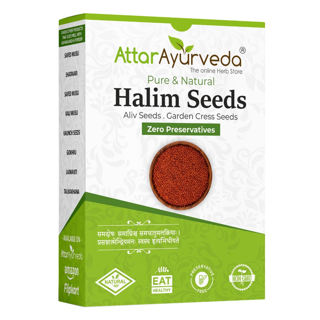 Ahaleeva - Ahaliv - Asalia - Halam - Lepidium Sativum - Attar Ayurveda