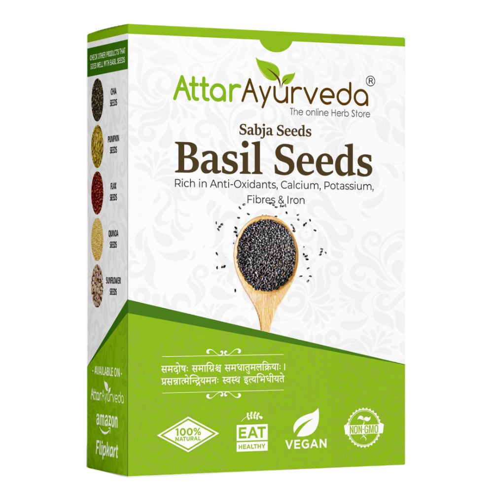 Sabja Seeds - Sweet Basil Seeds - Takmaria - Tukmaria