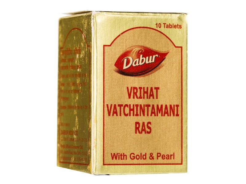 Dabur Vrihat Vatchintamani Ras with Gold & Pearl - 30tab