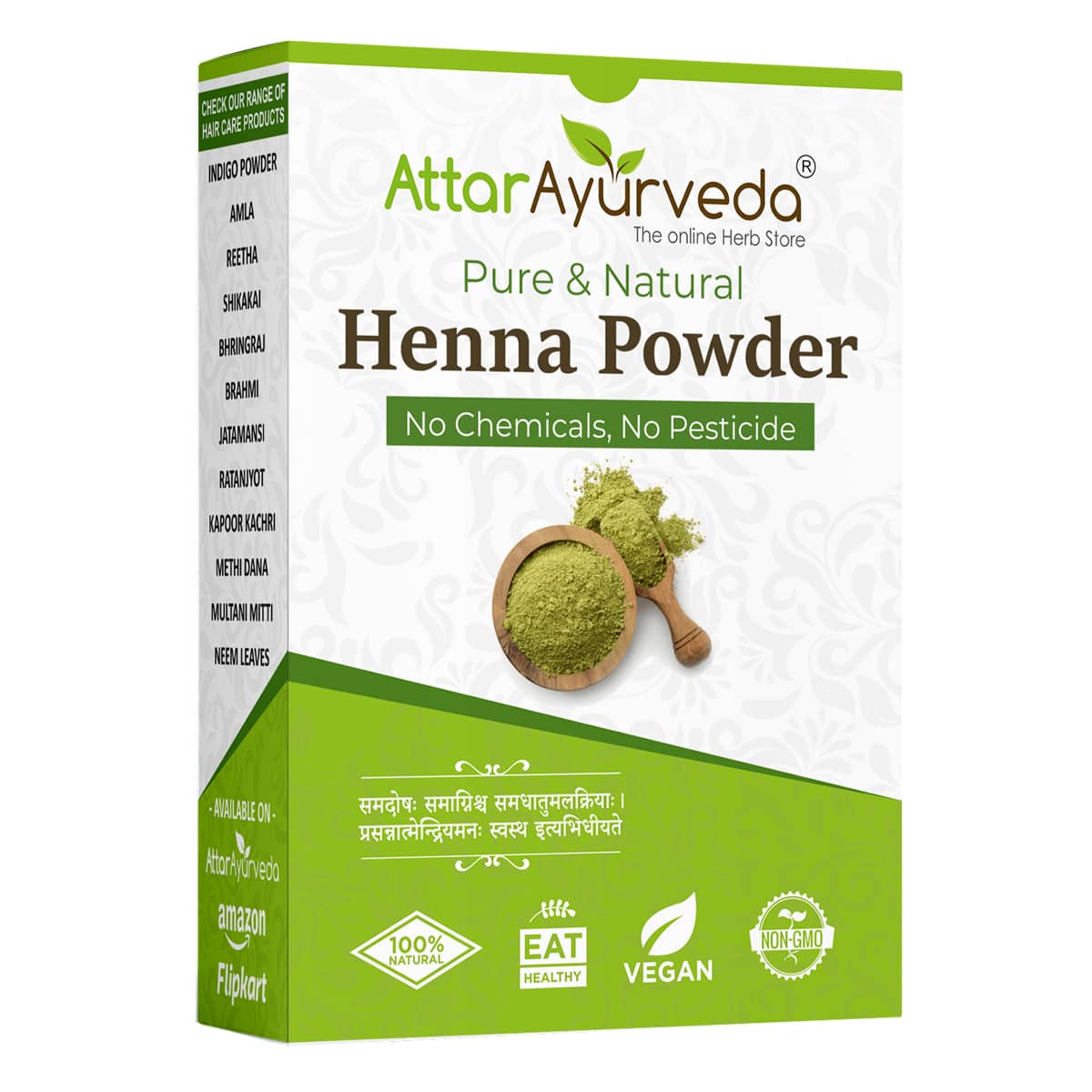 Buy Henna Leaf dried - Mehndi Dry Leaves - Attar Ayurveda