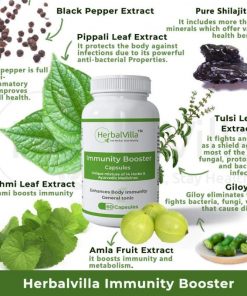 Herbalvilla Immunity Booster Capsules - 60 capsules