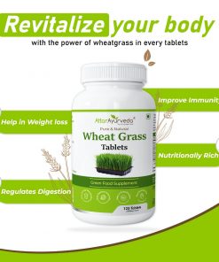 Attar Ayurveda Wheat Grass Tablets (120 Tablets, 500mg)