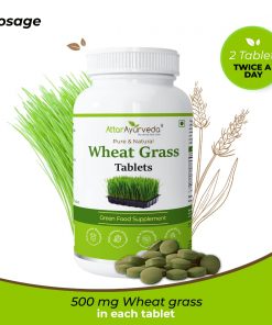Attar Ayurveda Wheat Grass Tablets (120 Tablets, 500mg)