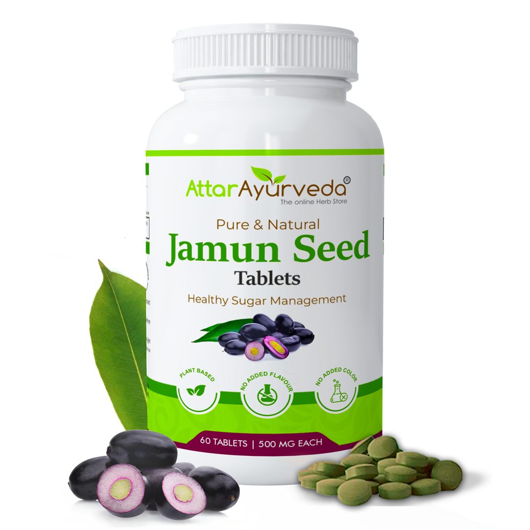 Attar Ayurveda Jamun seed Tablet 500 mg