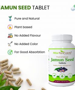 Attar Ayurveda Jamun seed Tablet 500 mg