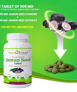 Attar Ayurveda Jamun seed Tablet 500 mg