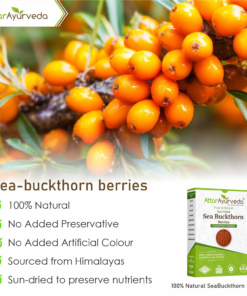 Himalayan Sea Buckthorn Berry (Sun-dried), Unsweetened Raw & Unprocessed